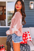 Big Star Spangled Casual Knit Sweater